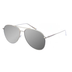 Gafa De Sol De Metal Con Forma Ovalada Lo139s Mujer - silver, TU