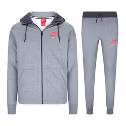 Nike Air Full Zip Tracksuit Carbon Heather Anthracite - X-Large