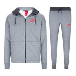 Nike Air Full Zip Tracksuit Carbon Heather Anthracite - X-Large