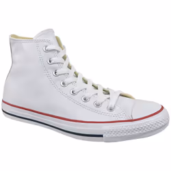 Converse Chuck Taylor All Star Hi Leather 132169C Mens White plimsolls - 6.5