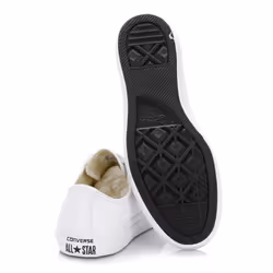 Converse All Star Unisex White Monochrome OX Leather Trainers - EU 41 | UK 7.5 | US 7.5 | JP 25.5