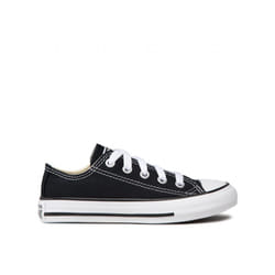 Converse All Star Ox Lace-Up Black Canvas Kids Plimsolls 3J235C (UK ) - 12k