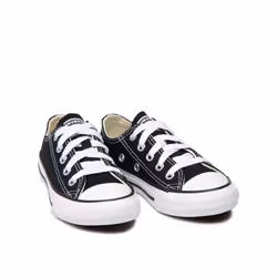 Converse All Star Ox Lace-Up Black Canvas Kids Plimsolls 3J235C (UK ) - 12k