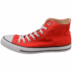 Converse All Star Hi Unisex Fashion Trainers in Red White - 8.5 UK