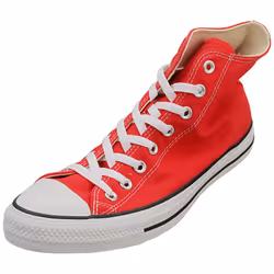 Converse All Star Hi Unisex Fashion Trainers in Red White - 9.5 UK