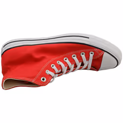 Converse All Star Hi Unisex Fashion Trainers in Red White - 10 UK - Additional view 4