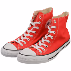 Converse All Star Hi Unisex Fashion Trainers in Red White - 10 UK - Additional view 5
