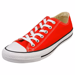 Converse All Star Ox Unisex Casual Trainers in Red White - 8.5 UK