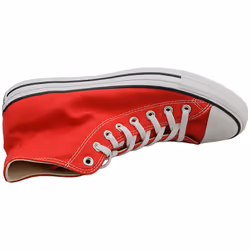 Converse All Star Hi Unisex Fashion Trainers in Red White - 11.5 UK - Additional view 4