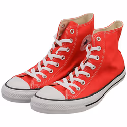 Converse All Star Hi Unisex Fashion Trainers in Red White - 11.5 UK - Additional view 5