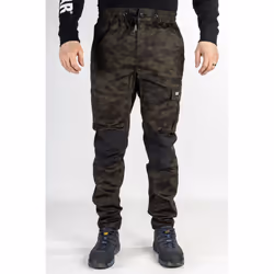 Caterpillar Dynamics Cotton Men's Green Outdoor Trousers - Green, 42"