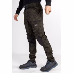 Caterpillar Dynamics Cotton Men's Green Outdoor Trousers - Green, 42"