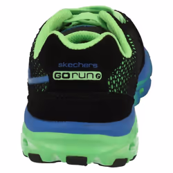 ) Boys Skechers Go Run Ride Trainers Supreme 95672 - UK 12.5 Child, Black/Green (Black