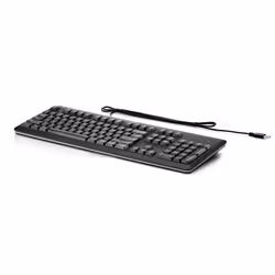 HP USB Keyboard for PC, Full-size (100%), Wired, USB, Membrane, Black