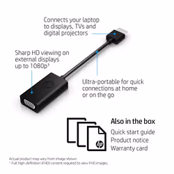 HP HDMI to VGA Adapter - Additional view 4