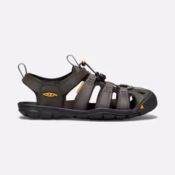 KEEN Clearwater Leather CNX, Male, Adult, Black, Monochromatic, 4 mm, Rubber