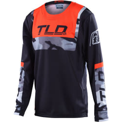 Troy Lee Designs GP Brazen Camo Youth Motocross Jersey, black-orange, Size L