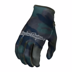 Troy Lee Designs Flowline Textile Gloves Brushed Camo Army - S