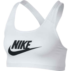 Nike Swoosh Logo White Training  Sports Bra - M