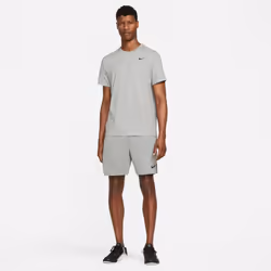 Nike Men's Dry Tee Drifit Cotton Crew Solid  Carbon Heather/White  X-L