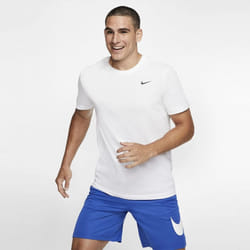 Nike Mens Dri-FIT Training T Shirt Sportswear Tee - White, XL