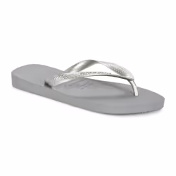 Havaianas Women's Top Tiras Flip Flop Sandal  Steel Grey  9-10