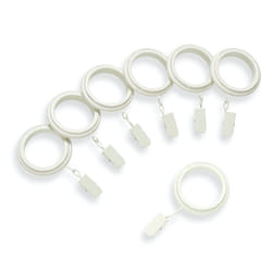 MODE Farmhouse Collection Beveled Curtain Clip Rings  Set of 14 Curtai