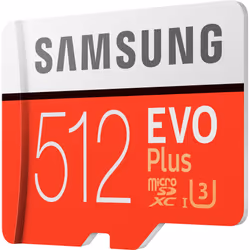 Samsung 512GB EVO Plus UHS-I microSDXC Memory Card with SD Adapter