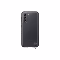 Samsung Galaxy S21 Case Clear Protective Cover - Black (US Version )