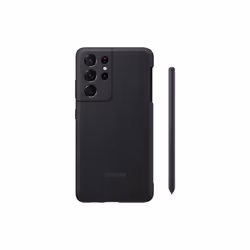 Samsung Galaxy S21 Ultra Silicone Case with S-Pen Bundle - Black US Version