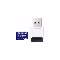 PRO Plus microSD Memory Card + Reader, 512GB MicroSDXC, Up to 180 MB/s, Full HD & 4K UHD, UHS-I, C10, U3, V30, A2 for Android ...