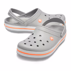 Crocs Crocband Clogs Unisex Grey, Orange, White