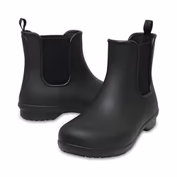 Crocs Freesail Chelsea, Boots, Rain boots, Female, Adult, Black, Monochromatic