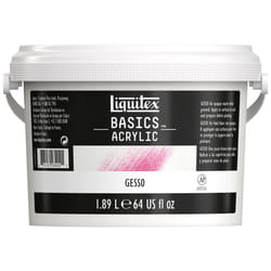 Liquitex BASICS Gesso Surface Prep Medium  1.89L (64-oz) Tub  White
