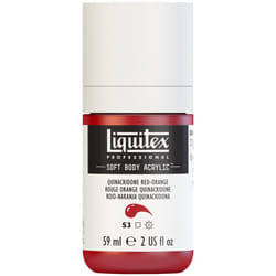 Liquitex Professional Soft Body Acrylic Paint  59ml (2-oz) Bottle  Quinacridone Red-Orange