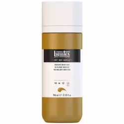 Liquitex Professional Soft Body Acrylic Paint 946ml (32-oz) Bottle Iridescent Bright Gold