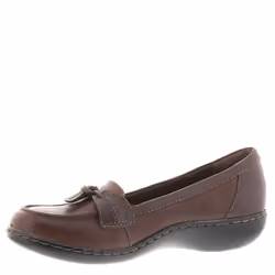 Clarks Women's Ashland Bubble Slip-On Loafer Brown/Black 6 M US