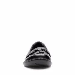 Clarks womens Ashland Bubble Slip On Loafer  Black  8.5 Narrow US