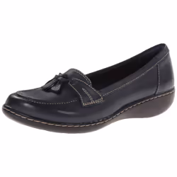 Clarks Women's Ashland Bubble Slip-On Loafer Navy 7 M US