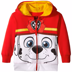 Nickelodeon Toddler Boys' Paw Patrol Character Big Face Zip-Up Hoodies