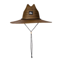 Quiksilver mens Pierside Straw Lifeguard Beach Straw Sun Hat  Dark Bro
