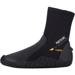 SEAC Basic HD 5mm Neoprene Scuba Boots with Side Zipper  Large  black