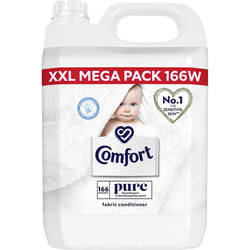 Comfort Dermatologically tested Pure suitable for the whole family's clothes Fabric Conditioner gentle next to sensitive skin 166 Wash 5 l