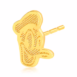 Disney Classics Donald Duck Stud Earrings  14k Gold