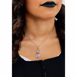 Disney The Nightmare Before Christmas Women's Necklace - Jack and Sall