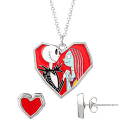 Disney The Nightmare Before Christmas Womens Earrings and Necklace Set