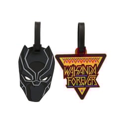 Marvel Black Panther Black and Yellow 2 Piece Luggage Tag Set