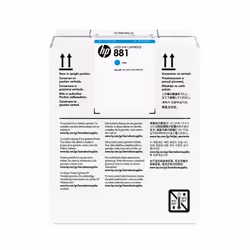 HP 881 5-liter Cyan Latex Ink Cartridge, Standard Yield, Cyan, Pigment-based ink, 5000 ml, 1 pc(s)