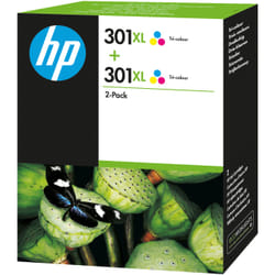 HP 301XL 2-pack High Yield Tri-color Original Ink Cartridges