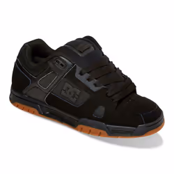 DC Men's Stag Low Top Skate Shoe  Black/Gum  10 D US